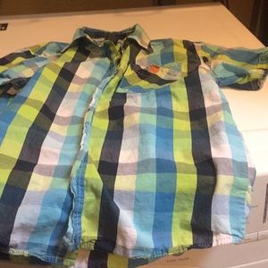 Plaid Polo button shirt